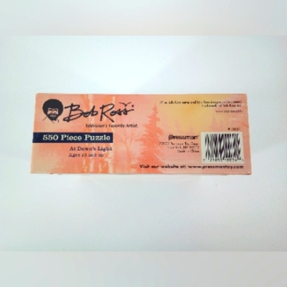 NIB Bob Ross At Dawn's Light 550 Piece Puzzle New in Box Pressman Painting Art - Picture 7 of 8